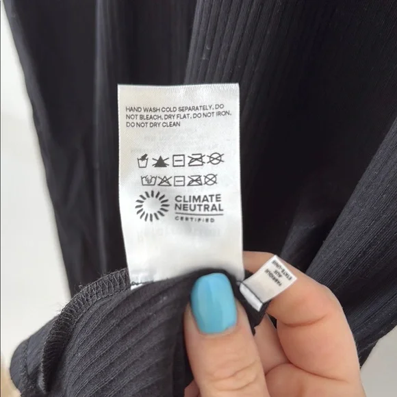 Reformation Black Midi Dress L - Picture 7 of 7